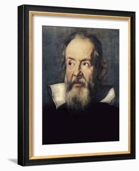 Portrait of Galileo Galilei-Justus Sustermans-Framed Art Print