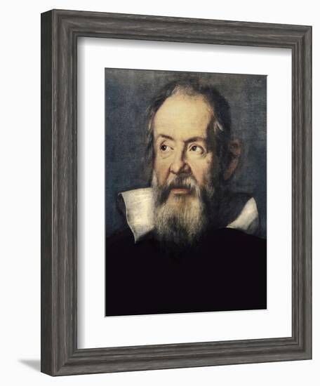 Portrait of Galileo Galilei-Justus Sustermans-Framed Art Print