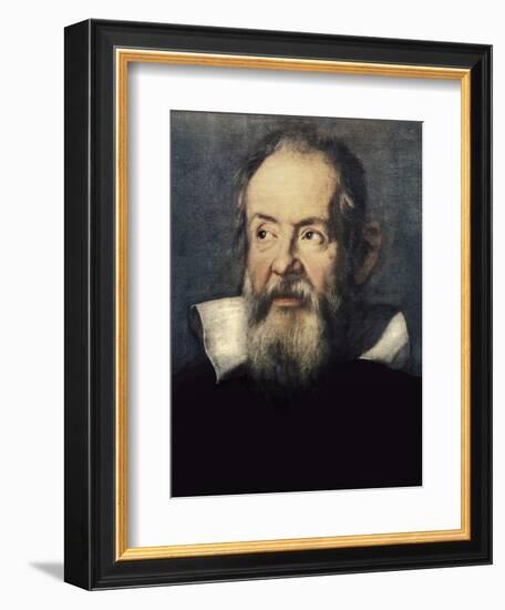 Portrait of Galileo Galilei-Justus Sustermans-Framed Art Print