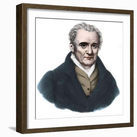 Portrait of Gaspard Monge (1746-1818) Count of Peluse, French mathematician and physicist-French School-Framed Giclee Print