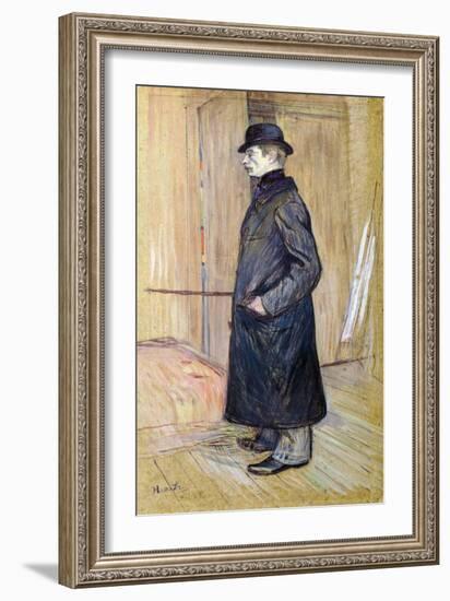 Portrait of Gaston Bonnefoy-Henri de Toulouse-Lautrec-Framed Giclee Print