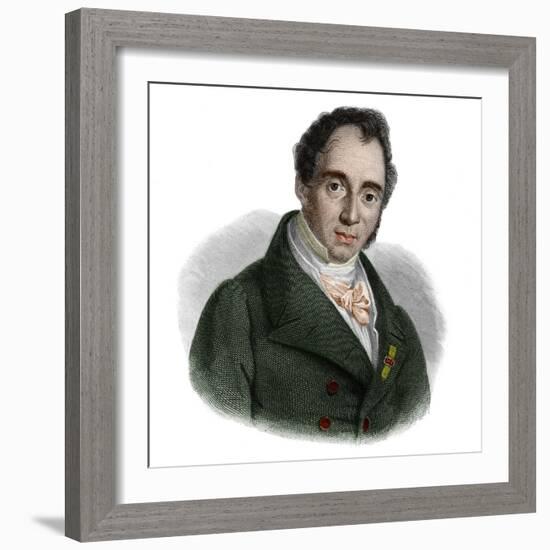 Portrait of Gaudenzio de Pagave (1776-1833) italian statesman-French School-Framed Giclee Print