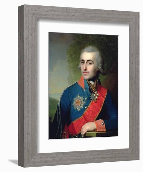 Portrait of General Aide-De-Camp Count Pyotr Tolstoy (1761-1844) 1799-Vladimir Lukich Borovikovsky-Framed Giclee Print