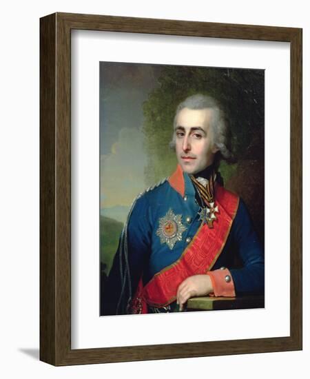 Portrait of General Aide-De-Camp Count Pyotr Tolstoy (1761-1844) 1799-Vladimir Lukich Borovikovsky-Framed Giclee Print