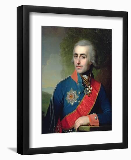 Portrait of General Aide-De-Camp Count Pyotr Tolstoy (1761-1844) 1799-Vladimir Lukich Borovikovsky-Framed Giclee Print