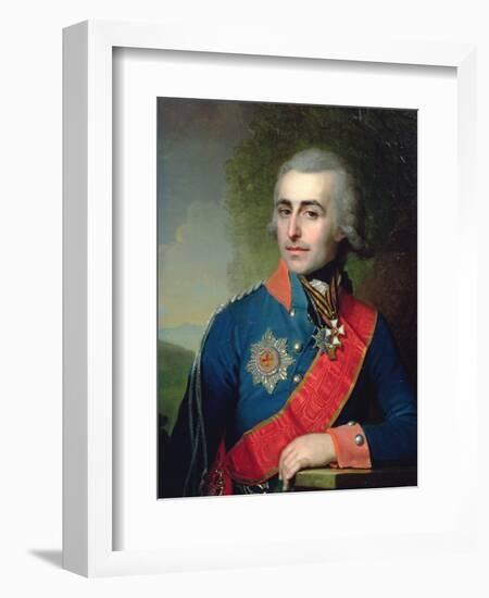 Portrait of General Aide-De-Camp Count Pyotr Tolstoy (1761-1844) 1799-Vladimir Lukich Borovikovsky-Framed Giclee Print