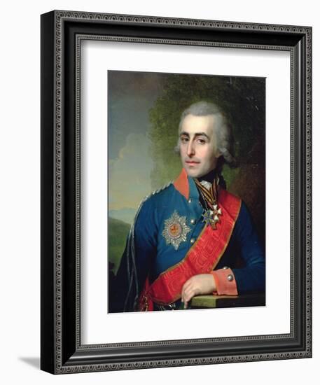 Portrait of General Aide-De-Camp Count Pyotr Tolstoy (1761-1844) 1799-Vladimir Lukich Borovikovsky-Framed Giclee Print