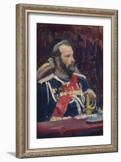 Portrait of General Alexei Nikolayevich Kuropatkin, C.1901-1902-Ilya Yefimovich Repin-Framed Giclee Print