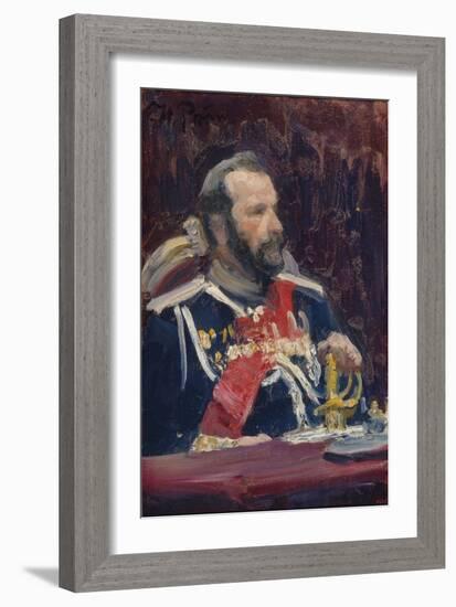Portrait of General Alexei Nikolayevich Kuropatkin, C.1901-1902-Ilya Yefimovich Repin-Framed Giclee Print