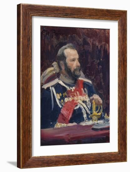 Portrait of General Alexei Nikolayevich Kuropatkin, C.1901-1902-Ilya Yefimovich Repin-Framed Giclee Print