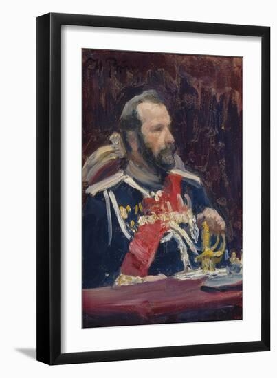 Portrait of General Alexei Nikolayevich Kuropatkin, C.1901-1902-Ilya Yefimovich Repin-Framed Giclee Print
