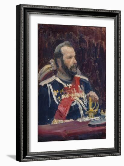 Portrait of General Alexei Nikolayevich Kuropatkin, C.1901-1902-Ilya Yefimovich Repin-Framed Giclee Print