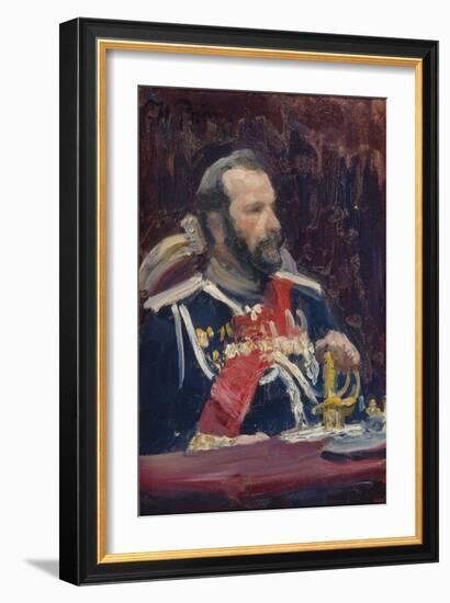 Portrait of General Alexei Nikolayevich Kuropatkin, C.1901-1902-Ilya Yefimovich Repin-Framed Giclee Print