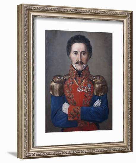 Portrait of General Antonio Morales Galavis-null-Framed Giclee Print