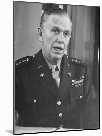 Portrait of General George C. Marshall-null-Mounted Photographic Print