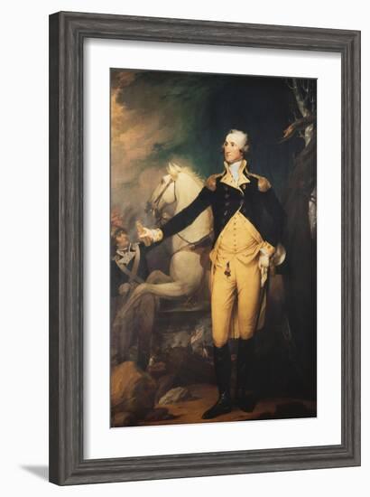 Portrait of General George Washington (1732-1799) at the Battle of Trenton-Muller Robert-Framed Giclee Print