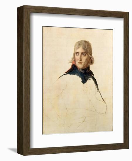 Portrait of General Napoléon Bonaparte-Jacques Louis David-Framed Giclee Print