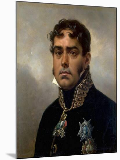 Portrait of General Pablo Morillo Y Morillo, 1820-1822-Horace Vernet-Mounted Giclee Print