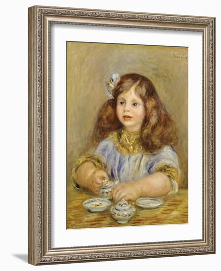 Portrait of Genevieve Bernheim De Villiers-Pierre-Auguste Renoir-Framed Giclee Print