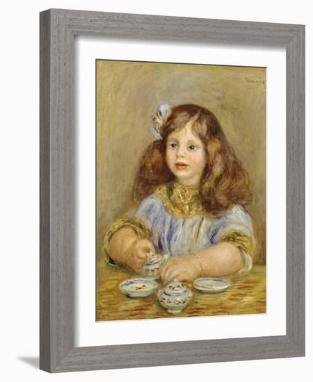 Portrait of Genevieve Bernheim De Villiers-Pierre-Auguste Renoir-Framed Giclee Print