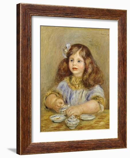 Portrait of Genevieve Bernheim De Villiers-Pierre-Auguste Renoir-Framed Giclee Print