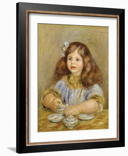 Portrait of Genevieve Bernheim De Villiers-Pierre-Auguste Renoir-Framed Giclee Print