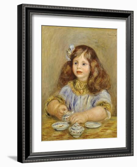 Portrait of Genevieve Bernheim De Villiers-Pierre-Auguste Renoir-Framed Giclee Print