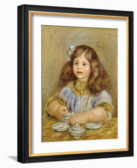 Portrait of Genevieve Bernheim De Villiers-Pierre-Auguste Renoir-Framed Giclee Print