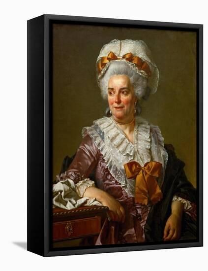 Portrait of Geneviève Jacqueline Pécoul-Jacques Louis David-Framed Premier Image Canvas