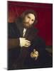 Portrait of Gentleman with Lion's Paw-Lorenzo Lotto-Mounted Giclee Print
