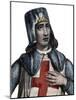 Portrait of Geoffrey of Villehardouin (1150-1228), French historian and knight-French School-Mounted Giclee Print