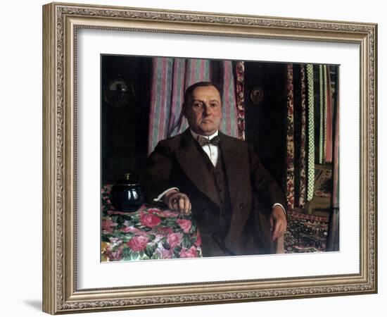 Portrait of Georg E. Haasen, 1913-Félix Vallotton-Framed Giclee Print