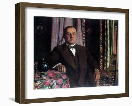 Portrait of Georg E. Haasen, 1913-Félix Vallotton-Framed Giclee Print