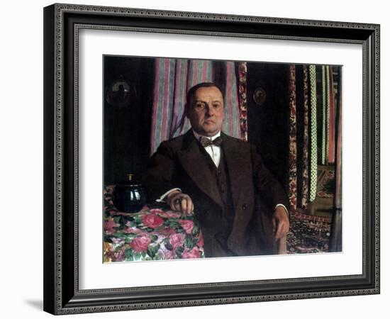 Portrait of Georg E. Haasen, 1913-Félix Vallotton-Framed Giclee Print