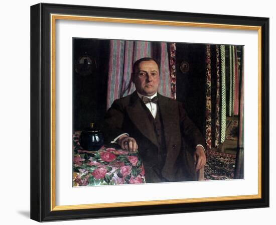 Portrait of Georg E. Haasen, 1913-Félix Vallotton-Framed Giclee Print