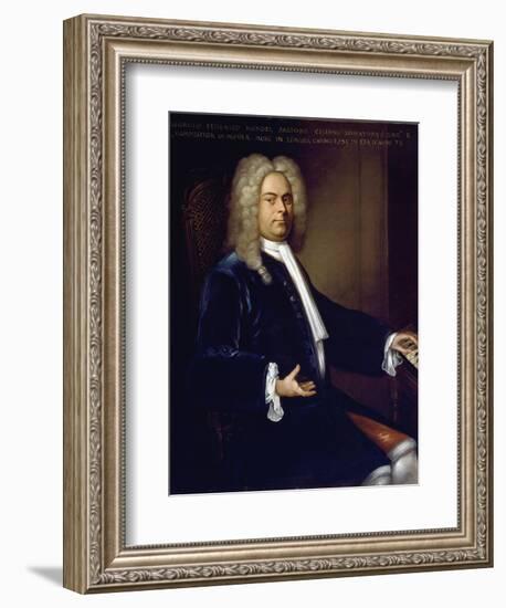 Portrait of Georg Friedrich Handel-null-Framed Photographic Print