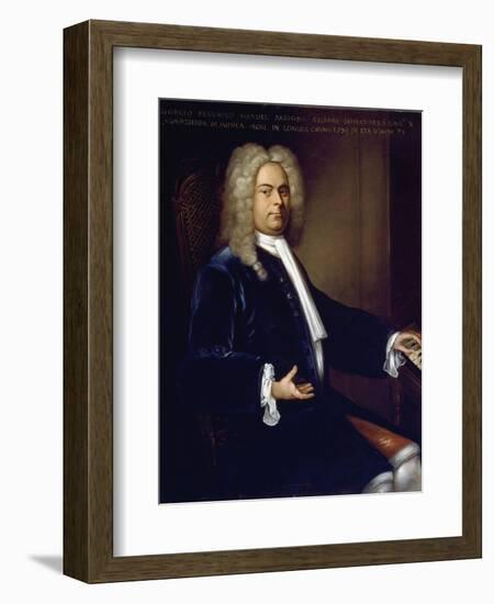 Portrait of Georg Friedrich Handel-null-Framed Photographic Print