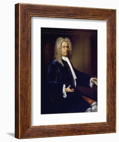 Portrait of Georg Friedrich Handel-null-Framed Photographic Print