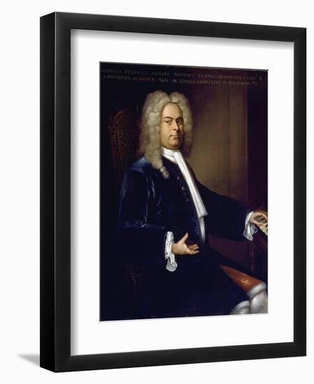 Portrait of Georg Friedrich Handel-null-Framed Photographic Print