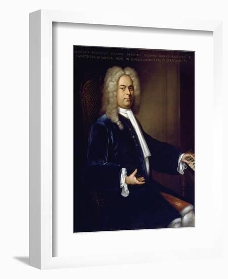 Portrait of Georg Friedrich Handel-null-Framed Photographic Print