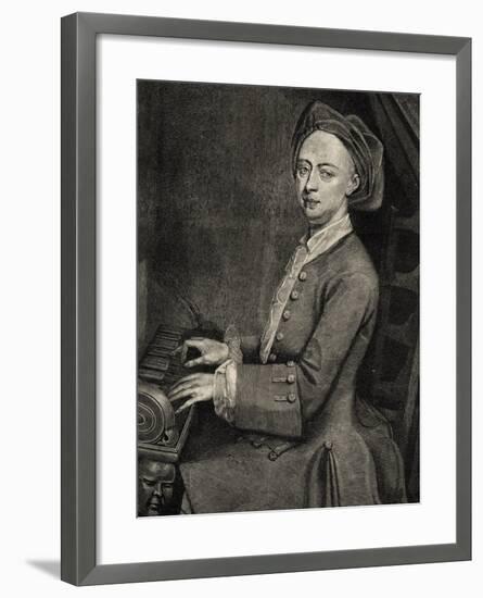 Portrait of Georg Friedrich Handel-null-Framed Giclee Print