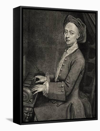 Portrait of Georg Friedrich Handel-null-Framed Premier Image Canvas