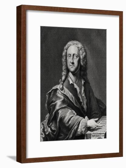 Portrait of Georg Philipp Telemann (1681-1757)-Georg Lichtensteger-Framed Giclee Print