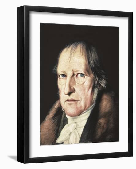 Portrait of Georg Wilhelm Friedrich Hegel-Jacob Schlesinger-Framed Art Print