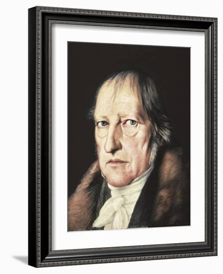 Portrait of Georg Wilhelm Friedrich Hegel-Jacob Schlesinger-Framed Art Print