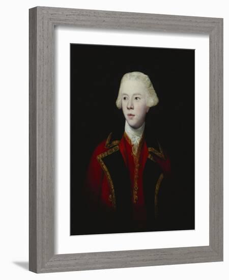 Portrait of George Augustus, 3rd Viscount Howe, Half-Length, Wearing the Uniform of the 1st Guard-Sir Joshua Reynolds-Framed Giclee Print