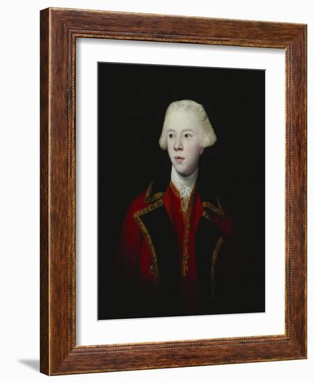 Portrait of George Augustus, 3rd Viscount Howe, Half-Length, Wearing the Uniform of the 1st Guard-Sir Joshua Reynolds-Framed Giclee Print