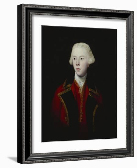 Portrait of George Augustus, 3rd Viscount Howe, Half-Length, Wearing the Uniform of the 1st Guard-Sir Joshua Reynolds-Framed Giclee Print