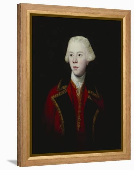 Portrait of George Augustus, 3rd Viscount Howe, Half-Length, Wearing the Uniform of the 1st Guard-Sir Joshua Reynolds-Framed Premier Image Canvas