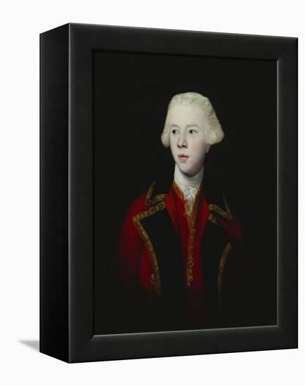 Portrait of George Augustus, 3rd Viscount Howe, Half-Length, Wearing the Uniform of the 1st Guard-Sir Joshua Reynolds-Framed Premier Image Canvas